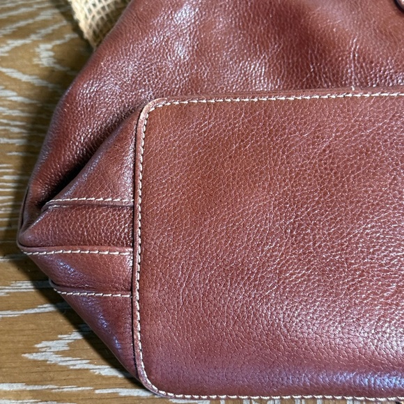 Kenneth Cole New York Brown Leather Shoulder Bag - Picture 16 of 16